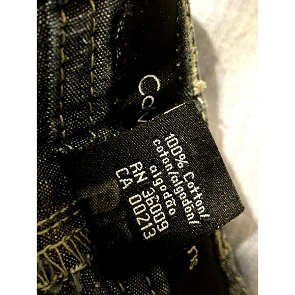 Calvin Klien Womens Cotton Chambray Shorts Sz 4 Blue Cuffed Hem w/Side Lapels - Picture 11 of 11